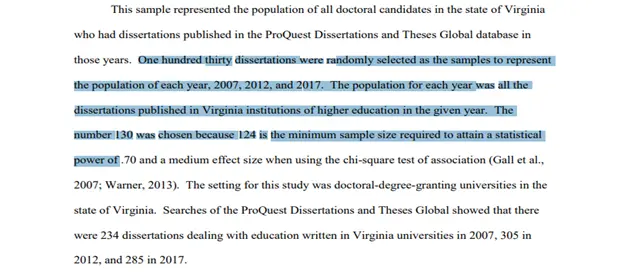 The selection of dissertation methodologies